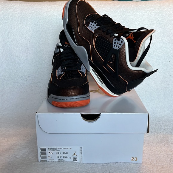 Womens Jordan 4 Starfish - Picture 7 of 7